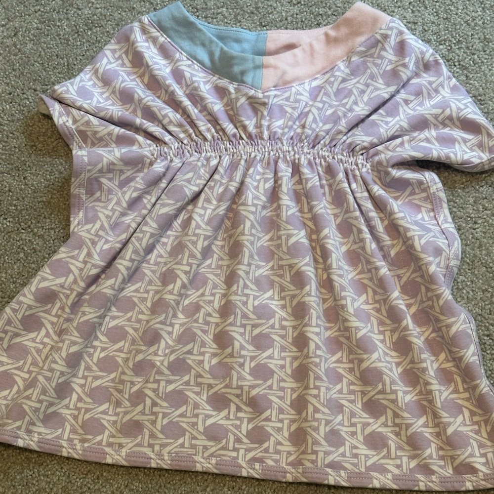The Beaufort Bonnet Company Lavender & Cream Kids Swim Coverup